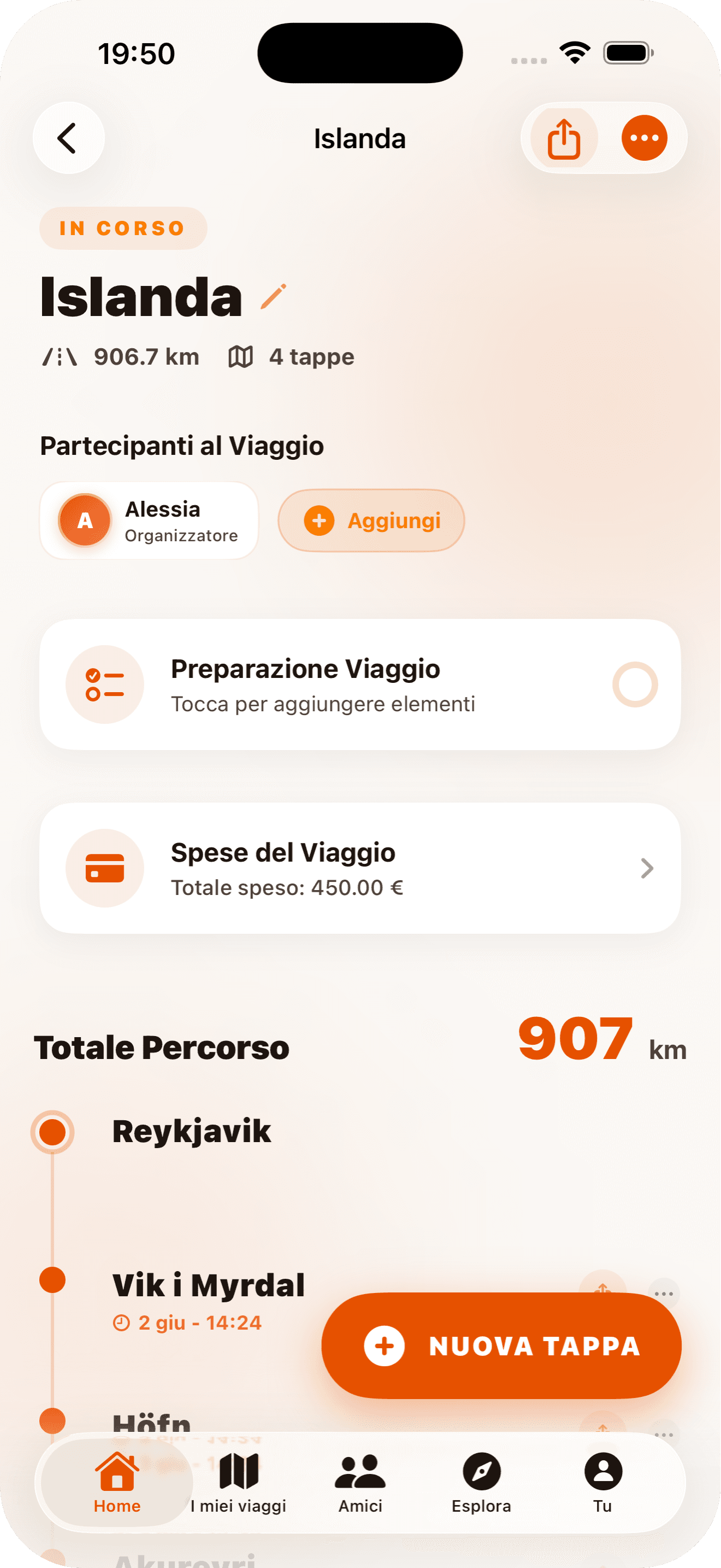 Stradaly App Map Screen
